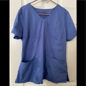 Lighter blue Scrub Top